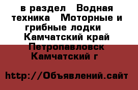  в раздел : Водная техника » Моторные и грибные лодки . Камчатский край,Петропавловск-Камчатский г.